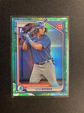 2024 Bowman Chrome Josh Rivera Lunar Glow Refractor BCP-115 Chicago Cubs