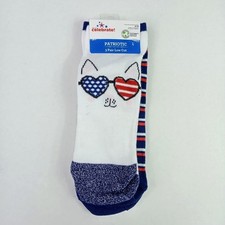 Women's Patriotic Socks 2 Pair Low Cut