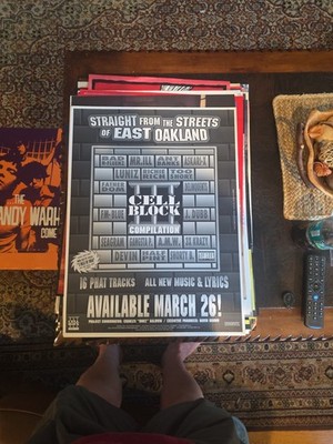 Straight From The Streets Of East Oakland Rap Cell Block 1996 Promo Poster 24x18