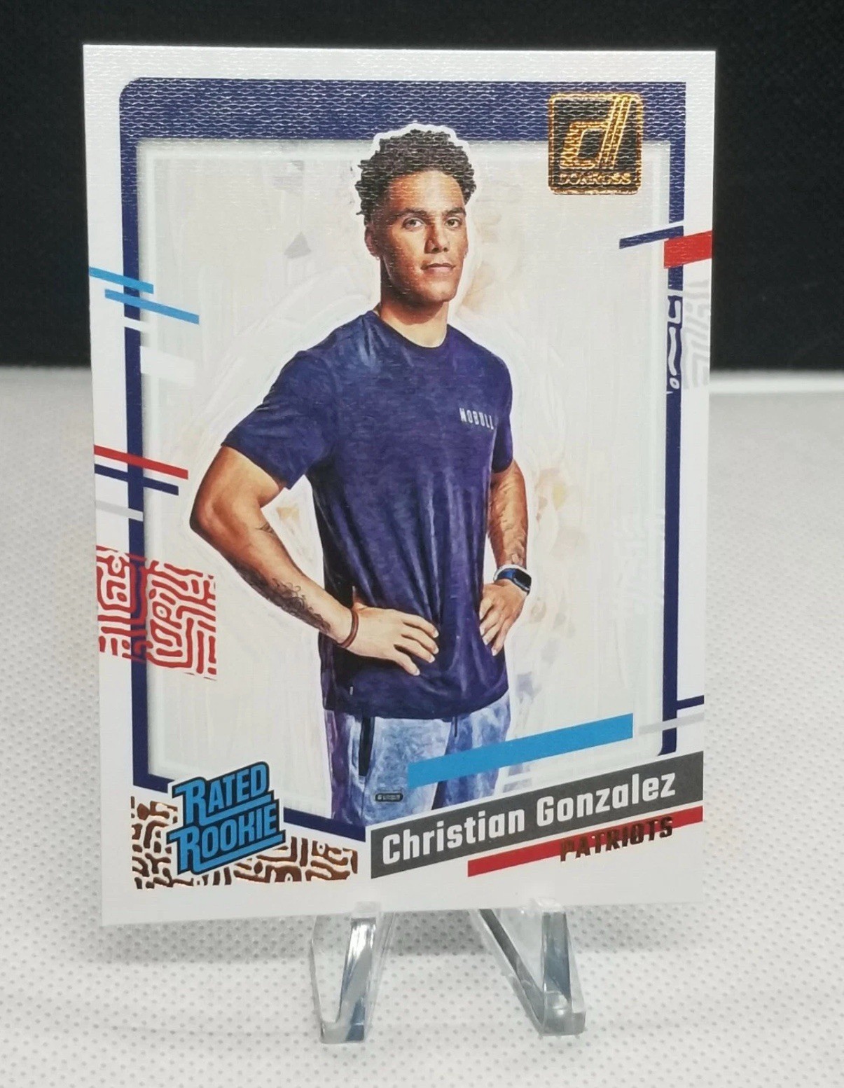 2023 Panini Donruss CHRISTIAN GONZALEZ Rated Rookie Portrait RC #46