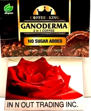 Longreen Coffee King 2-In-1 Ganoderma+ Mushrooms+ Reishi 30 Sachets~03/2028