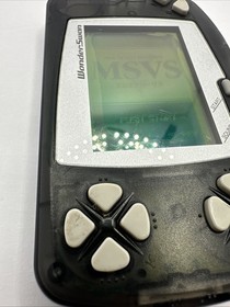 WonderSwan Clear Black Console Screen Damage Works Still