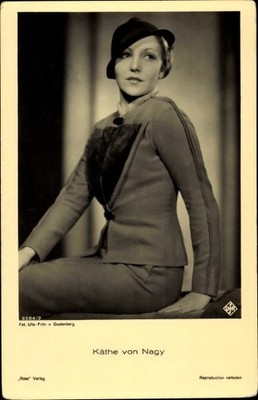 Ak Schauspielerin Käthe von Nagy, Portrait, Ross Verlag 8584/2 - 3804381