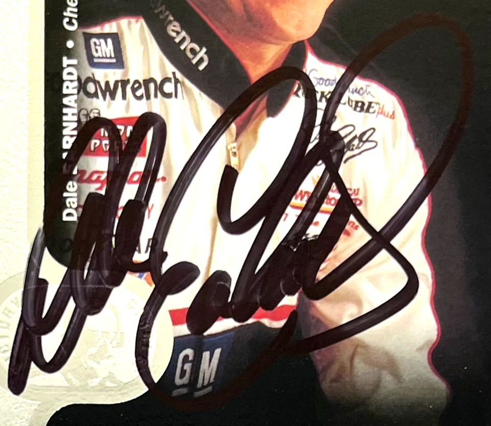 Dale Earnhardt NASCAR 1996 Upper Deck #3 Autographed Signed - Image 2 of 3