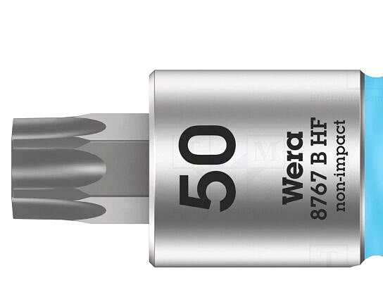 "Socket: Torx®-Bit; TX50; 3/8\"; 38.5Mm; Chrom-Vanad - WERA.05003072001 | EU Stock"-image
