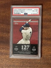 Mickey Mantle, 2007 TOPPS - Moments & Milestones, Red 1/1 *PSA 6*
