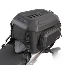 Rhinowalk Motorcycle Tail Bag Expandable Waterproof 35L &ndash; Matt Black