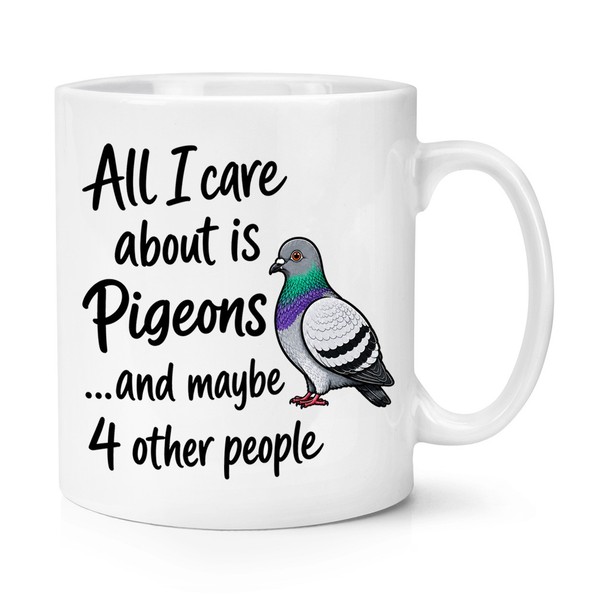 Gift Base Keramik Kaffeebecher 10Oz Weiß Vogel Motiv Tasse-image