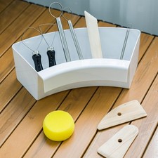 Portautensili per tornio da vasaio, organizer per amanti della ceramica, facile