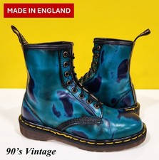 Dr. Martens Doc England MIE Vintage Sea Glass Rub-Off 1460 Boots UK5 US7