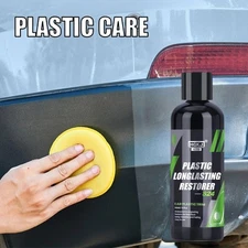 Car Plastic Restorer 100ml Long-Lasting Hydrophobic Coating for Trim & Dash