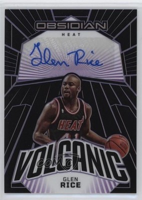 2022 Obsidian Volcanic Signatures Electric Etch Purple 33/75 Glen Rice Auto 17d3