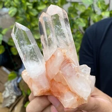 380G  Natural White Clear Quartz Crystal Cluster Raw Healing Specimen