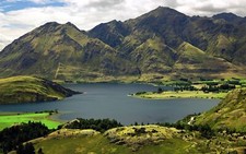 Landscape nature new zealand lake wanaka mountains Custom Gaming Mat Desk