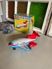 DAIYA Japan Airlines Boeing 727 Tin Airplane Toy W/BOX F/S FEDEX