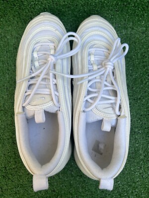 Nike Air Max 97 GS White Metallic Silver 921522 104 Size 7Y