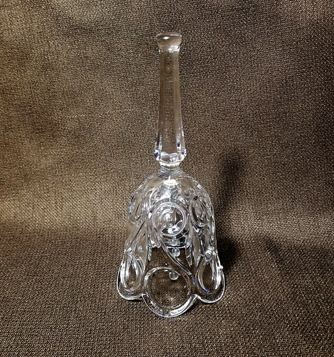 NACHTMANN BLEIKRISTALL West Germany VTG 24% Ornament Crystal Hostess Xmas Bell - Picture 9 of 9