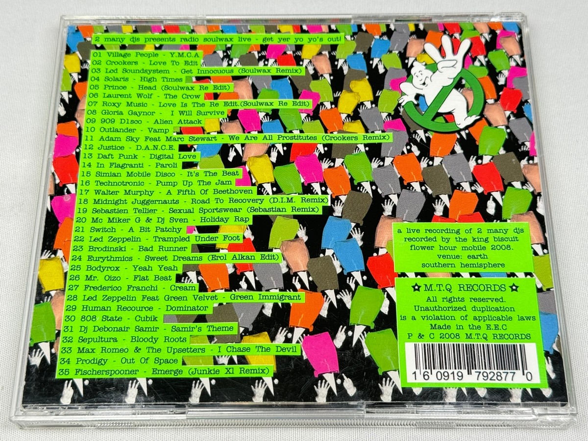 2many djs / Soulwax CD10枚セット CD] 2 Many DJ's Presents Radio Soulwax Live Get Yer Yo Yo's