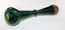 6+" JADE BOWTIE GLASS Tobacco Smoking Glass Pipe THICK GLASS pipes