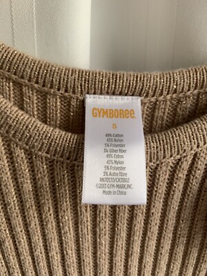 Girls Gymboree Sweater Gold Dress w/Gold Thread Accent Dress Size 5 EUC |  eBay