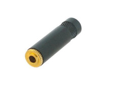Neutrik Rean NYS240BG 3-Pole 3.5mm Stereo Cable Extension Jack w/Gold Contacts