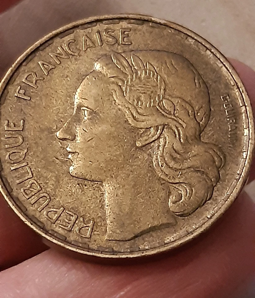 50 Francs Guiraud 1953B Cupro Aluminium - Photo 4/4