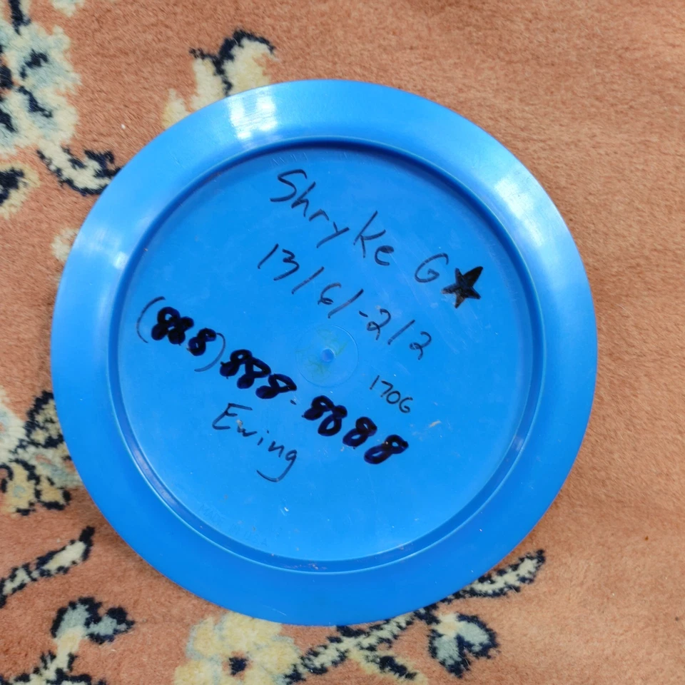 Used Innova Proto-Star GStar Shryke 168G Blue Disc Golf Distance Driver FR Good - Image 3 of 4