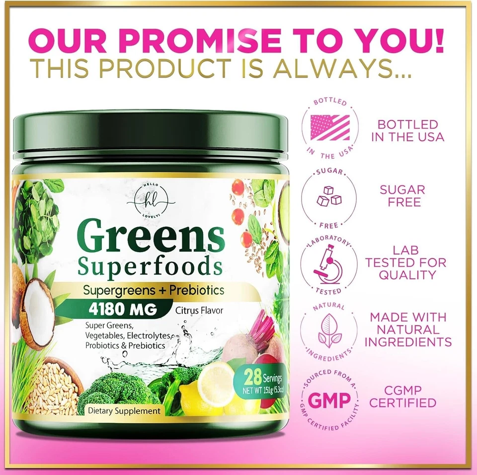 Organic Greens Blend - Super Greens Powder for Energy & Digestive Health - Image 4 of 4