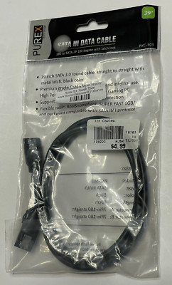 PUREX Technology Sata III (6 Gbit/s) Data Cable with Locking Latch 39'' (PXC-S03)