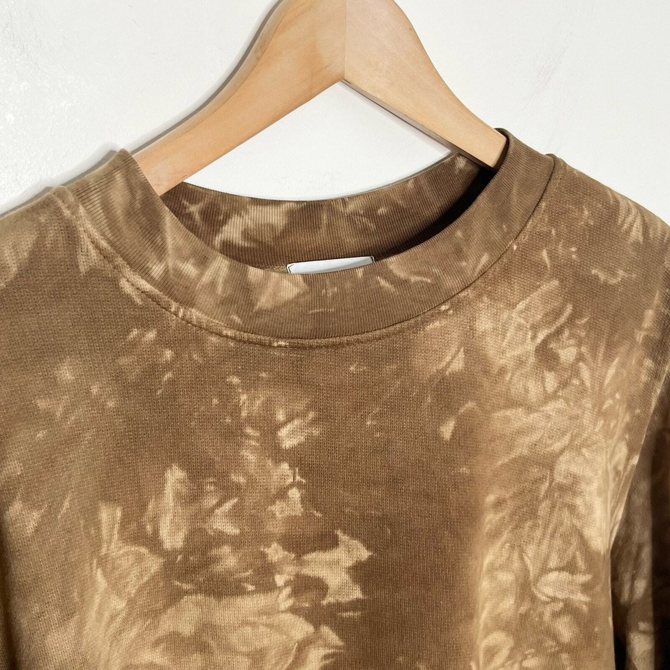 Cotton Citizen Womens The Milan Sweatshirt Large Brown Java Crystal