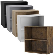 2 Tier Wooden Storage Cabinet Side Furniture Cupboard Bedroom Hallway Shelf Unit