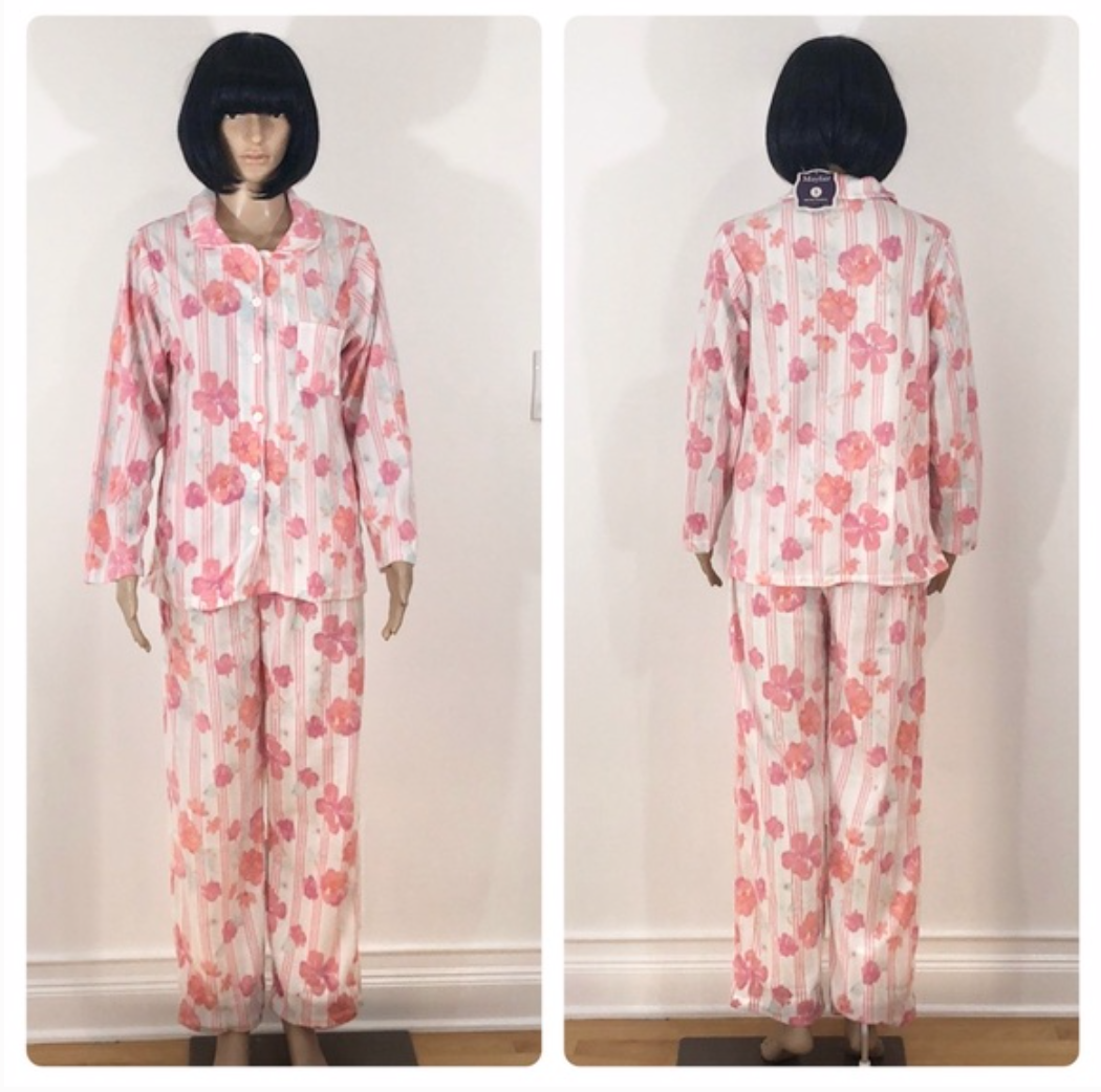 New Womens Mayfair Piece Micro Fleece Pajama Set Floral Choose