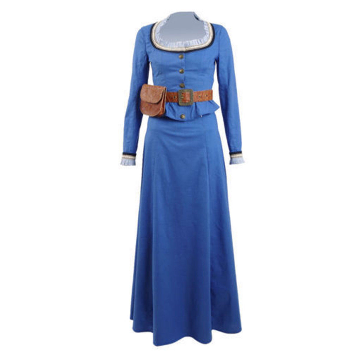 dolores abernathy blue dress West World Dolores Abernathy Season 2 Cosplay Costume