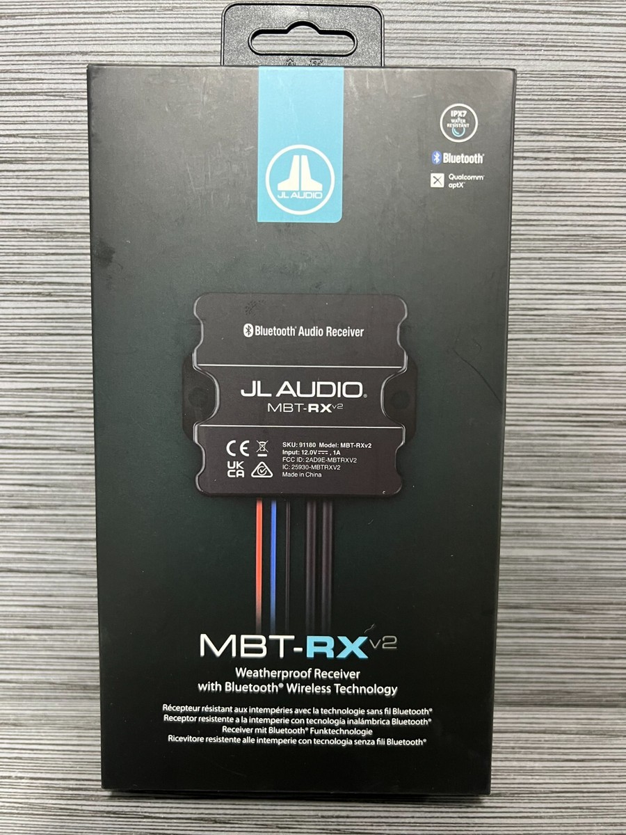 JL Audio MBT-RX v2 Weatherproof Bluetooth Receiver Bluetooth