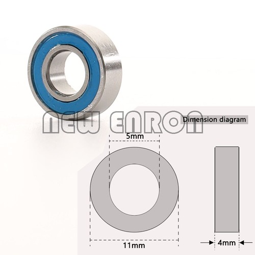 FOR RC Axial SCX10 ACER Racing 24Pcs Metric Ball Bearing KIT Blue Rubber Sealed - Picture 3 of 5