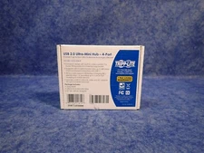 Tripp Lite U222-004-R 4-Port USB 2.0 Ultra-Mini Compact Hub w Power Adapter (G45