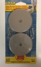 4-PCS Slide Guide Pads with screws Shepherd Hardware Products 2-1/2" 64mm 