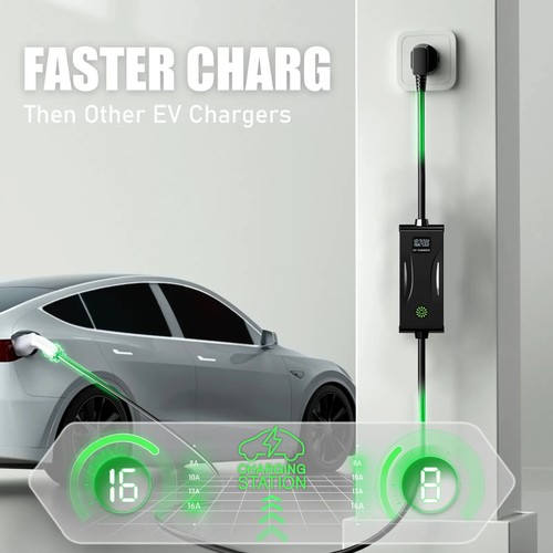 AFYEEV 3.6KW 16A Portable EV Charger Type2 IEC62196-2 EVSE Charging Cable Type1 - Picture 2 of 20