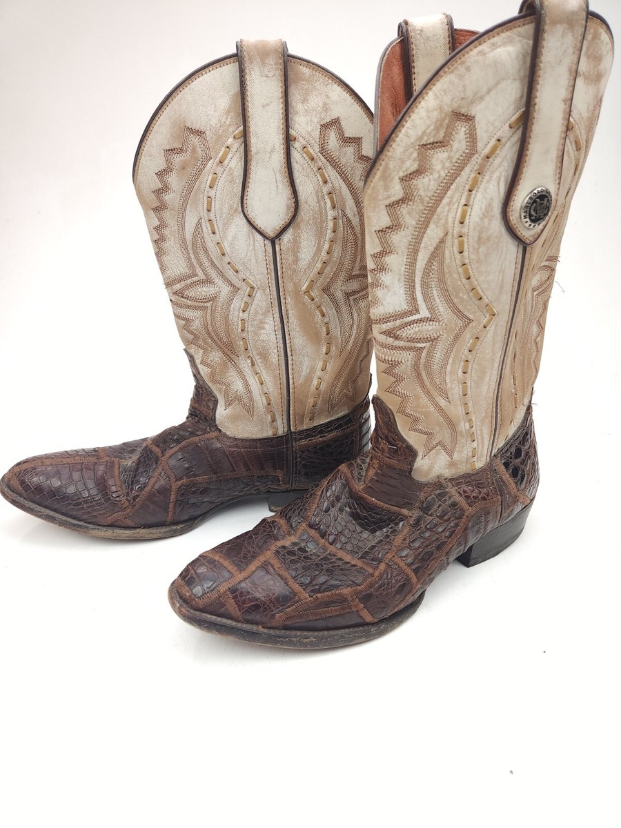 Marlboro Classics Rare Patchwork Reptile, Snake, Lizard Boots Men\'s Size 42 US 9 Marlboro Classics Rare Patchwork Reptile, Snake, Lizard  main image 2