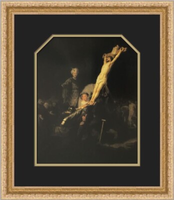 Rembrandt The Raising of the Cross Custom Framed Print