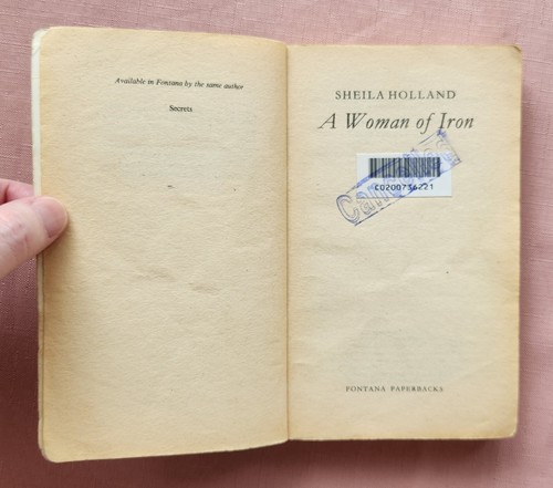 Woman of Iron by Sheila Holland, Paperback, 1985, Ex-Library - Picture 3 of 12