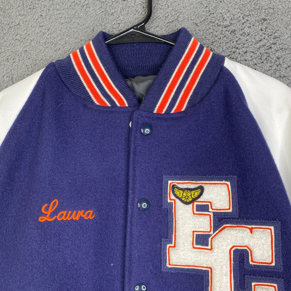 Dehen 1920 Wool Leather Varsity Jacket Size Medium Quality