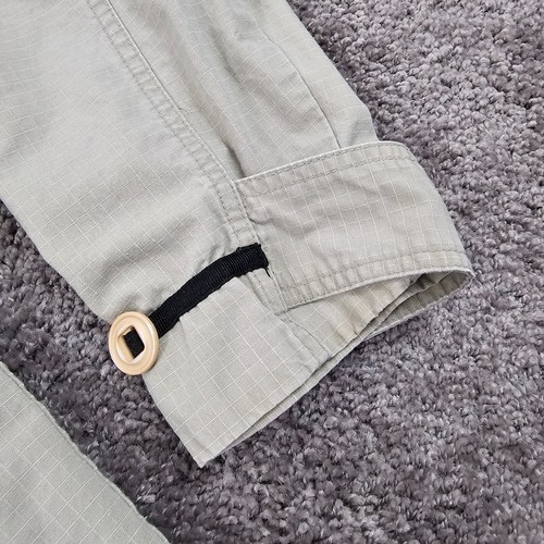 G Unit Shirt Mens 3XL Beige Canvas Riptstop Long Sleeve Heavyweight Pockets Y2K - Picture 4 of 17