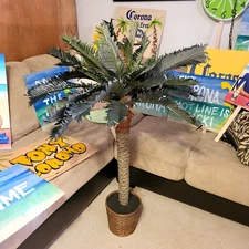 CORONA BEER HOTLINE COMMERCIAL ARTIFICIAL FAUX POTTED PALM TREE FILM PROP READ