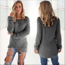 Casual Women Long Sleeve Knitted Sweater Loose Solid Cardigan Tops Outwear Coat