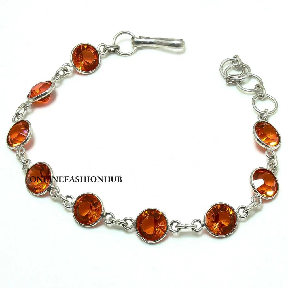 Orange topaz best sale bracelet