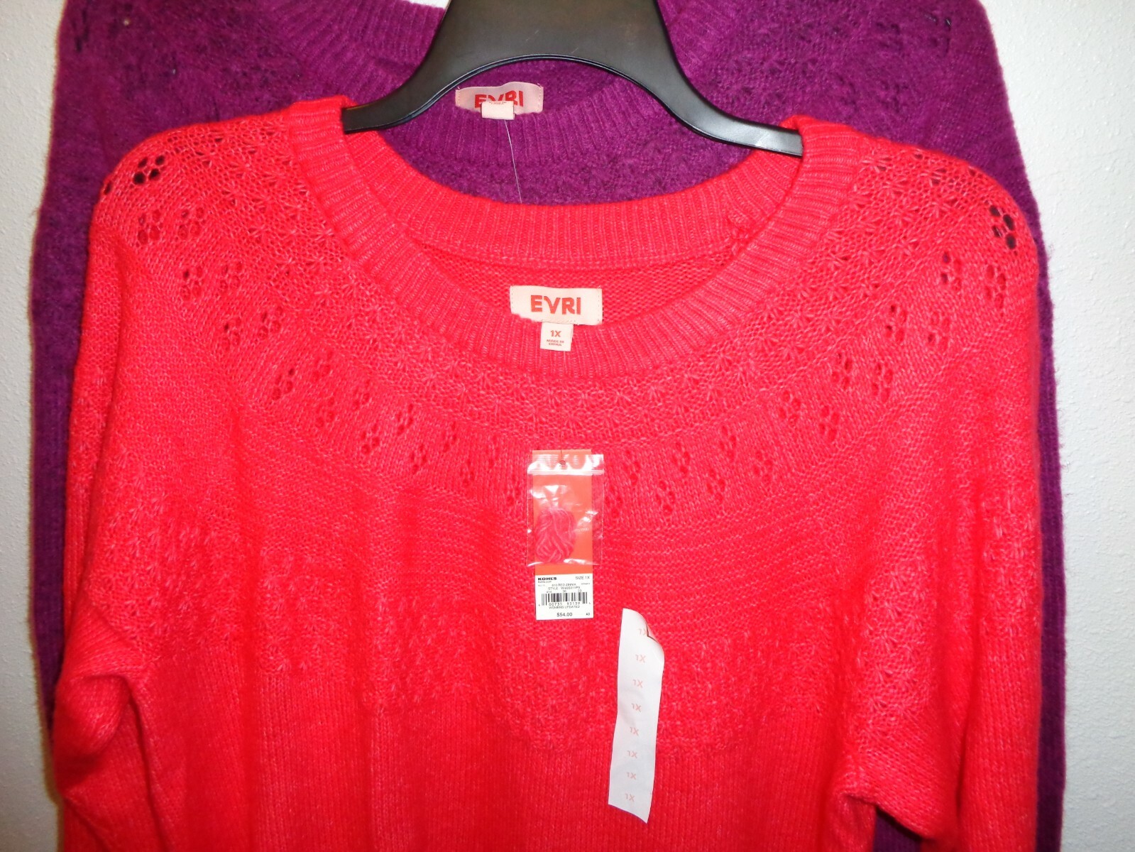 EVRI Sweaters Size 1X NWT Bundle Lot