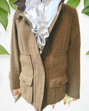 Joules Field Coat 10 Tweed Gold