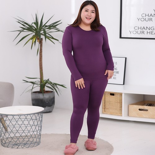 Ladies Long Sleeve Soft Breathable Loungewear O Neck Nightwear Pyjamas Plus Size - Picture 36 of 66