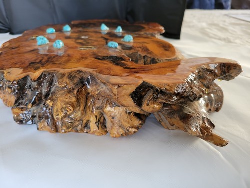 Burl Wood Wall Clock Natural Redwood Hand-made Decor Hanging Rustic Wedding Gift - Picture 9 of 12